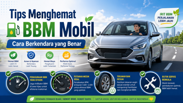 Pelajari tips menghemat BBM mobil lewat cara berkendara yang benar, mulai dari menjaga RPM, tekanan ban, hingga kebiasaan servis rutin.